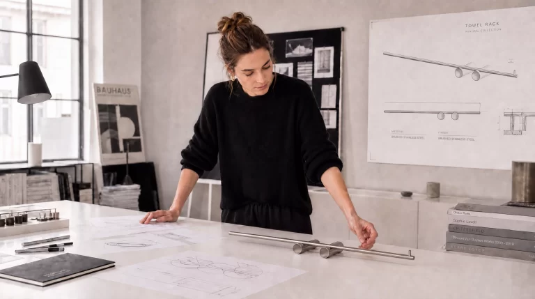 Designing bathroom accessories concept