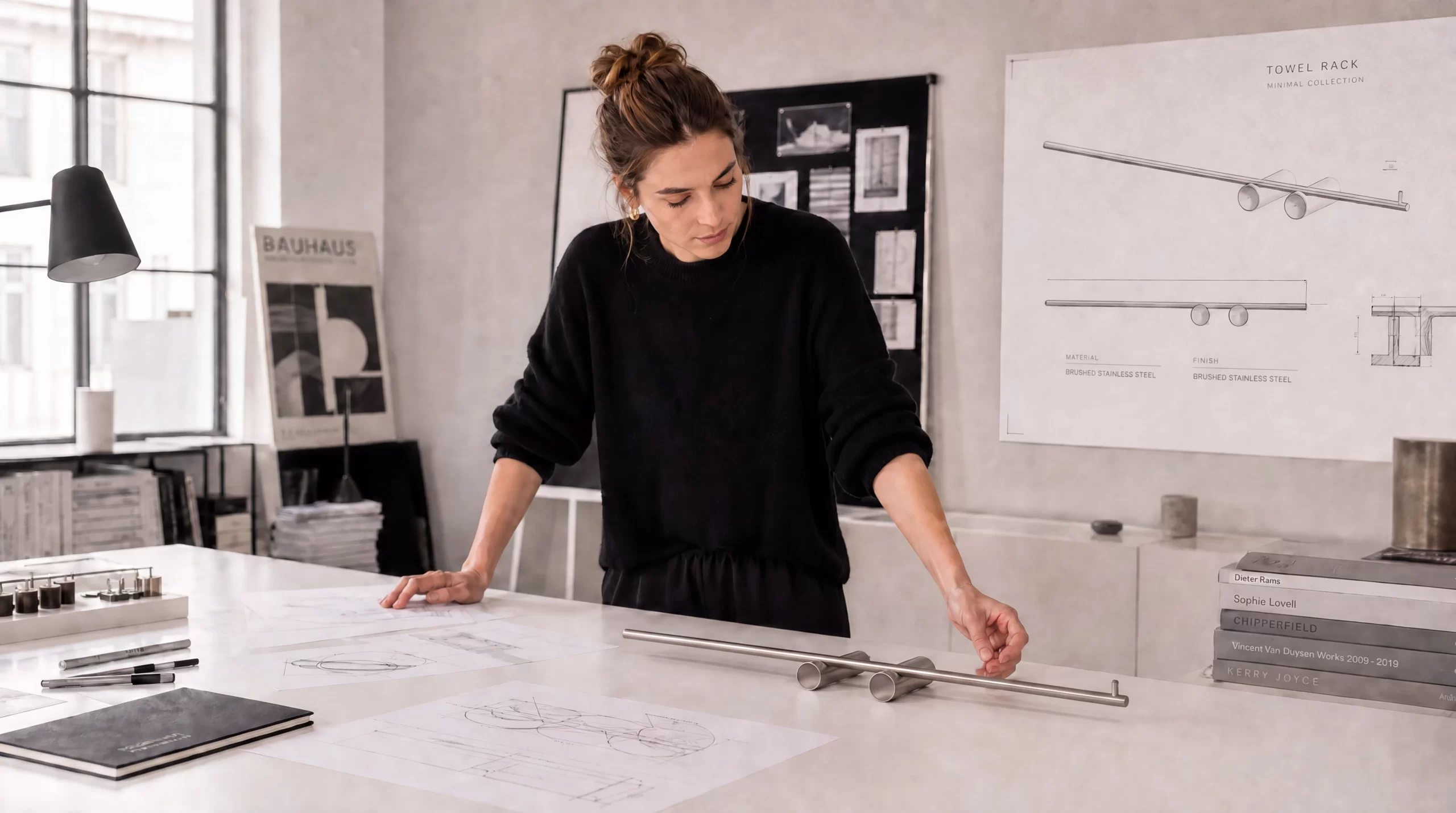 Designing bathroom accessories concept